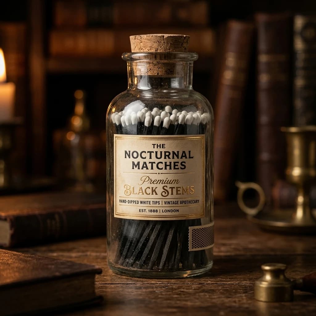Botol Korek Api Cerutu Vintage Apothecary